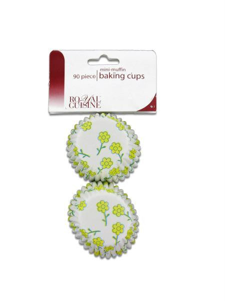 Miniature Baking Cups with Flower Design (Available in a pack of 24)