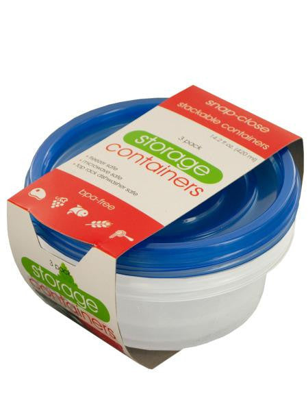 Small Round Food Storage Container Set (Available in a pack of 12)