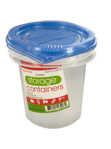 Round Food Storage Container Set (Available in a pack of 12)