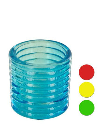 Ribbed Glass Candle Holder Countertop Display (Available in a pack of 24)