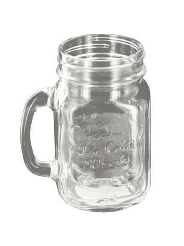 Vintage Style Clear Mason Drinking Jar (Available in a pack of 16)