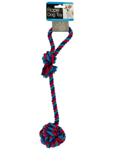 Dog Rope Toy with Knotted Ball (Available in a pack of 12)