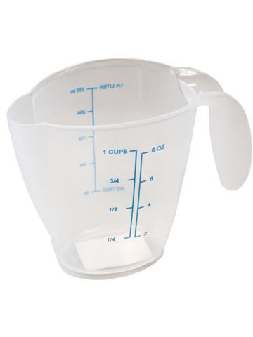 1-Cup Plastic Measuring Cup (Available in a pack of 24)