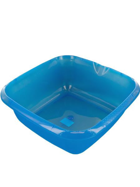 Square Plastic Basin with Pour Spout (Available in a pack of 12)