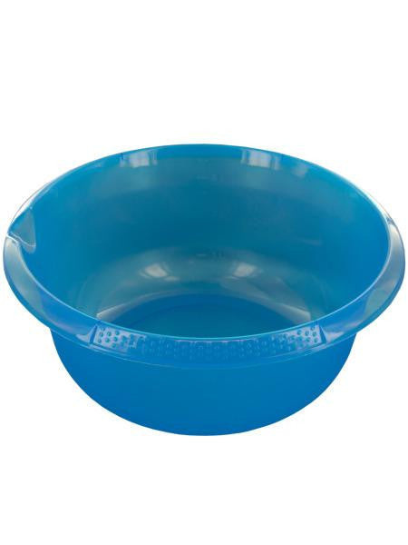 Round Plastic Basin with Pour Spout (Available in a pack of 12)