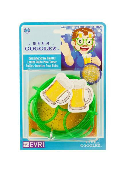 Beer Gogglez Drinking Straw Glasses (Available in a pack of 24)