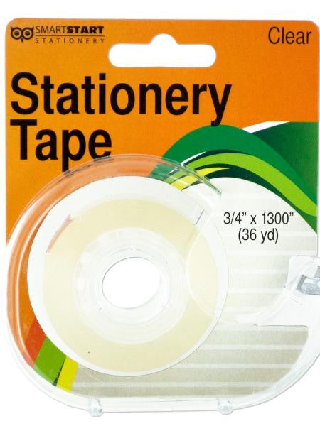 Clear Stationery Tape in Dispenser (Available in a pack of 12)