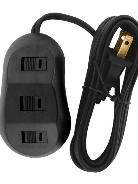 Stanley Power Hub 3-Outlet Extension Cord (Available in a pack of 2)