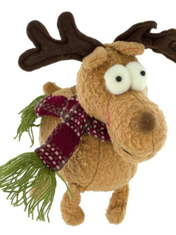 Singing &amp; Walking Plush Holiday Moose (Available in a pack of 6)