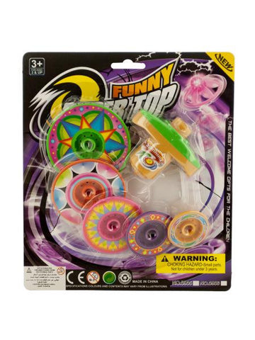 Super Spinning Top Toy with Extra Colorful Discs (Available in a pack of 24)