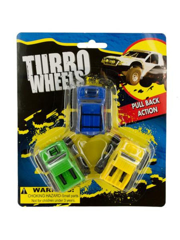 Pull Back Turbo Trucks (Available in a pack of 24)