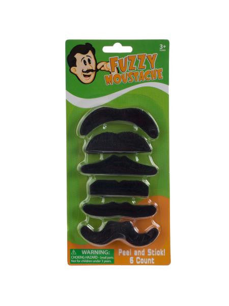 Self-Adhesive Fuzzy Mustache Set (Available in a pack of 18)