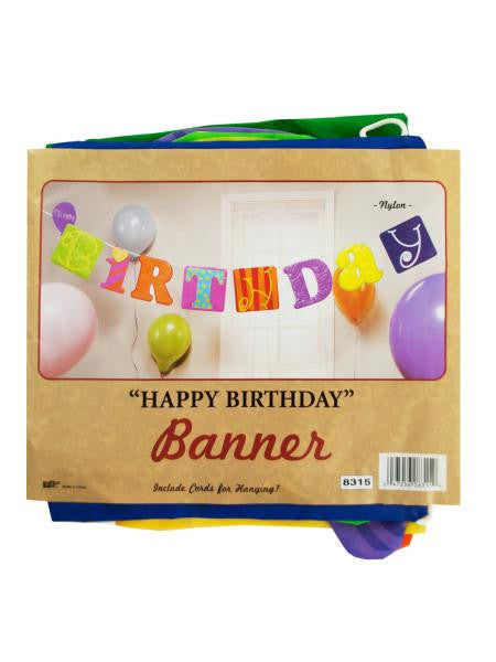 Fabric Happy Birthday Banner (Available in a pack of 36)