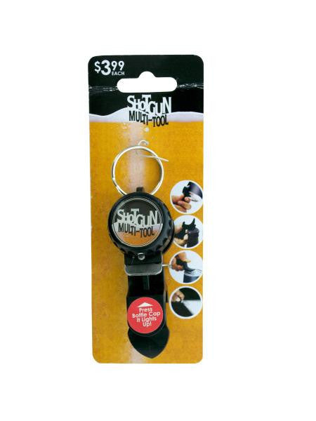 Shotgun Drinking Multi-Tool Keychain (Available in a pack of 24)