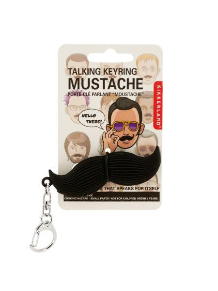 Talking Mustache Keychain (Available in a pack of 18)