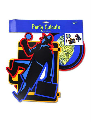 Secret Agent Party Cut Outs (Available in a pack of 24)