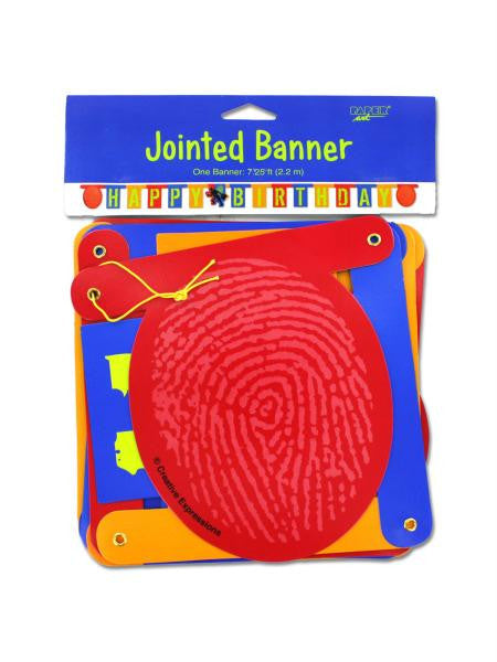 Jointed Happy Birthday Banner (Available in a pack of 24)