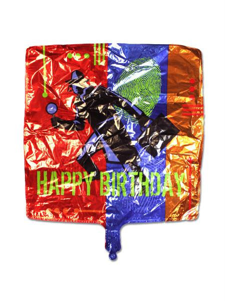 Secret Agent Mylar Happy Birthday Balloon (Available in a pack of 24)