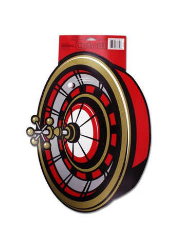 Roulette Wheel Cardboard Party Cutout (Available in a pack of 36)