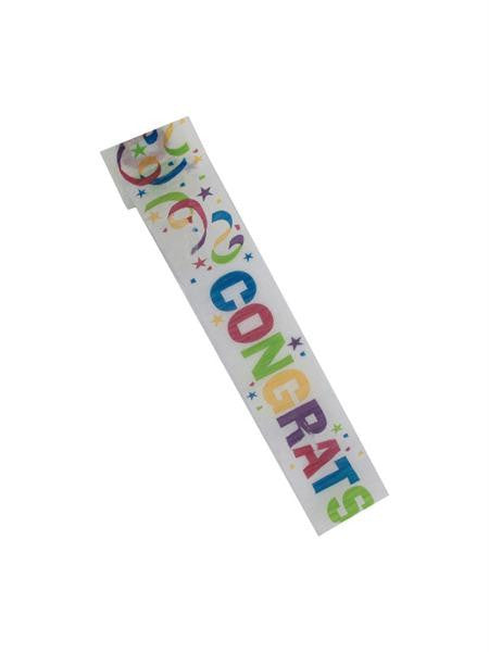 Congrats Crepe Celebration Streamer (Available in a pack of 18)