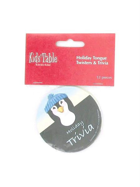 Holiday Fun Penguin Tongue Twisters &amp; Trivia (Available in a pack of 24)