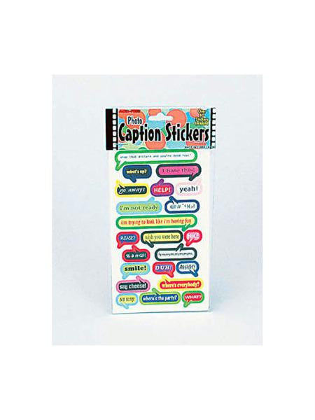 Assorted Photo Caption Stickers (Available in a pack of 24)