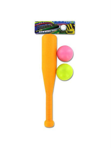 Baseball Bat &amp; Balls Set (Available in a pack of 24)