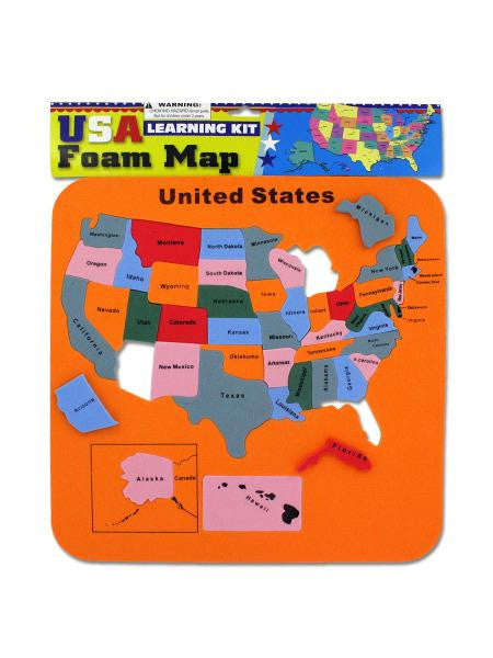 USA Foam Map Set (Available in a pack of 24)