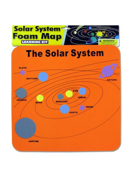 Solar System Foam Map Learning Kit (Available in a pack of 24)