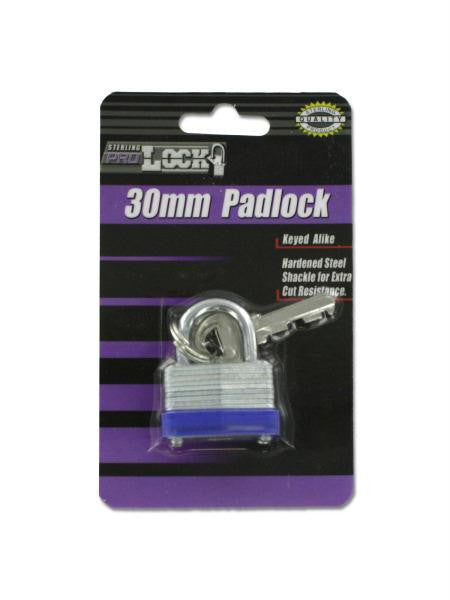 Short Shackle Padlock with Keys (Available in a pack of 24)