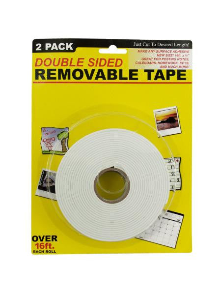 Double Sided Removable Adhesive Tape (Available in a pack of 4)