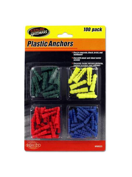 Plastic Anchors Set (Available in a pack of 12)