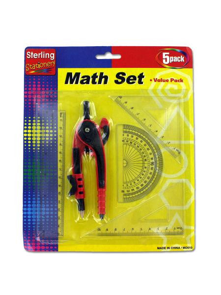 Math Measuring Set with Pencil (Available in a pack of 24)