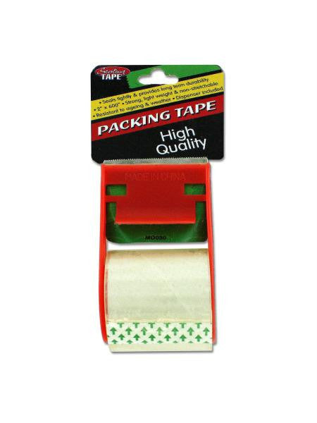 Packing Tape with Dispenser (Available in a pack of 24)