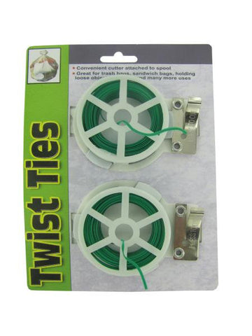 Twist Tie Spools with Cutter (Available in a pack of 24)