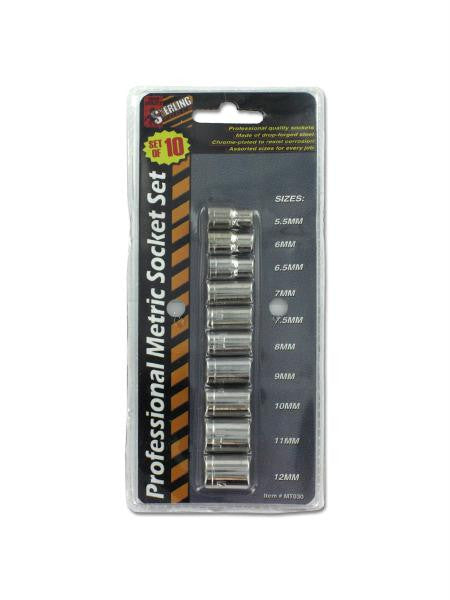 Professional Metric Socket Set (Available in a pack of 24)