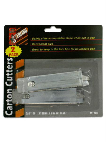 2 Pack carton cutters (Available in a pack of 12)