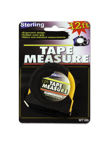 Tape Measure with Rubber Outer Grip (Available in a pack of 24)