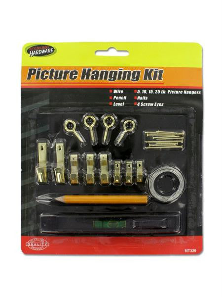 Picture Hanging Kit with Level (Available in a pack of 25)