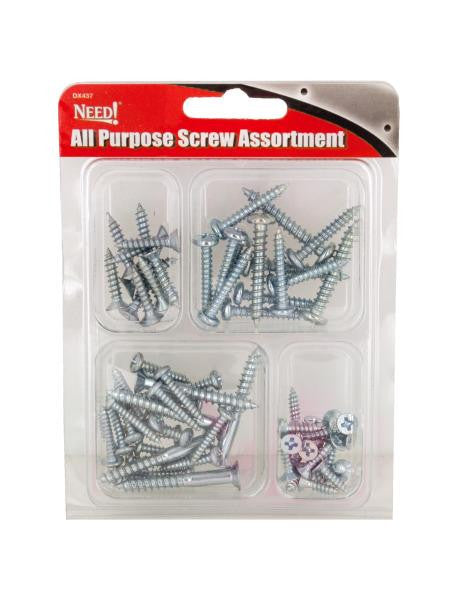 All Purpose Screw Assortment (Available in a pack of 24)