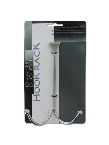 Chrome Over the Door Hook Rack (Available in a pack of 24)