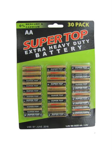 30 Pack AA Batteries (Available in a pack of 6)