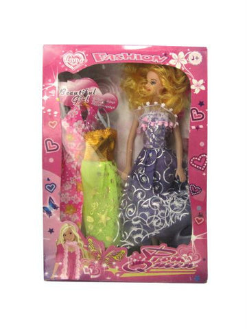 Prom Queen Fashion Doll with Dresses Set (Available in a pack of 4)