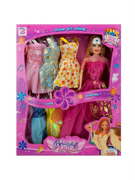 Stylish Fashion Doll with Colorful Dresses (Available in a pack of 1)