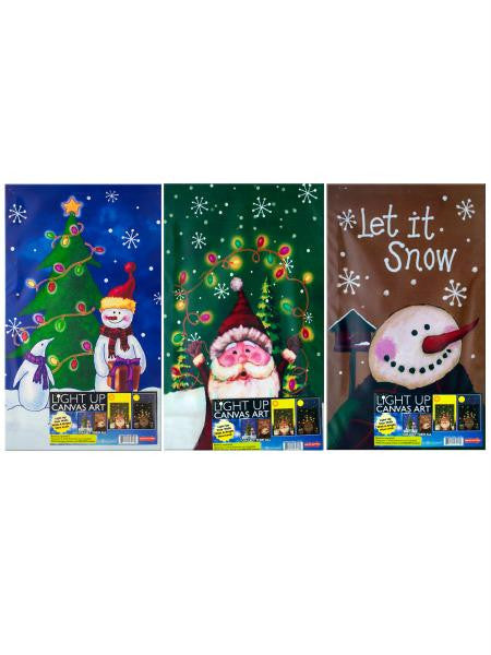 Light-Up Christmas Wall Art (Available in a pack of 1)