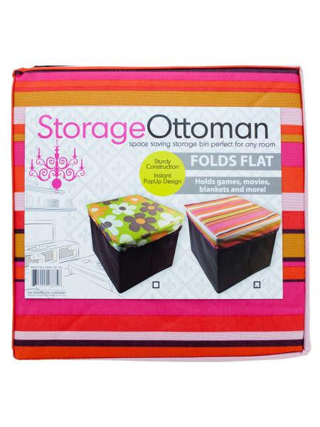 Fabric Storage Ottoman (Available in a pack of 4)