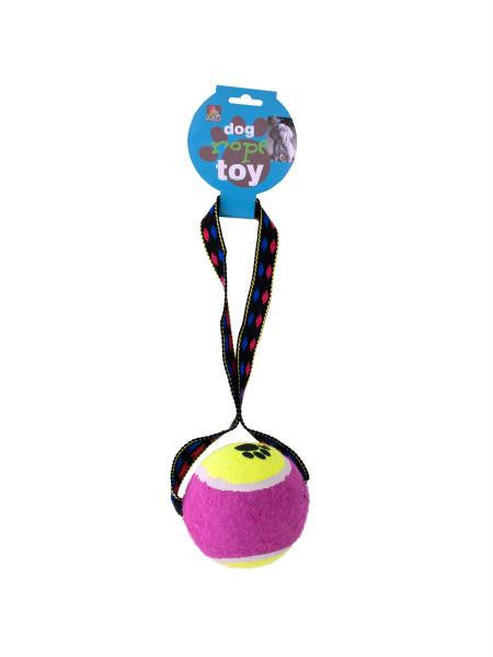 Tennis Ball Rope Toy (Available in a pack of 6)