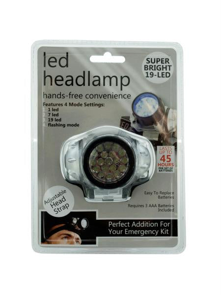 LED Headlamp with 4 Mode Settings (Available in a pack of 4)