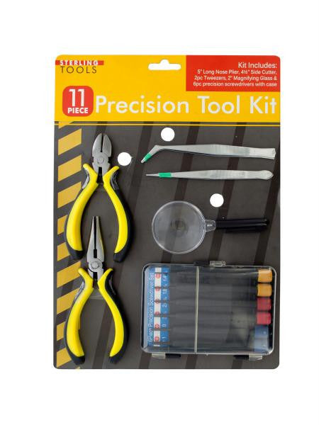 Precision Tool Set with Magnifying Glass (Available in a pack of 1)