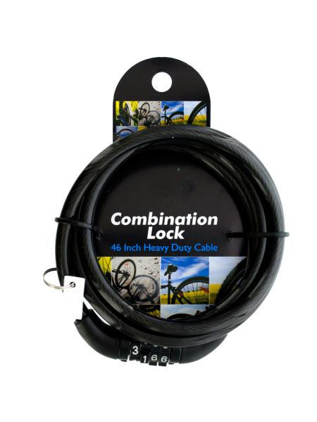 Combination Cable Lock (Available in a pack of 4)